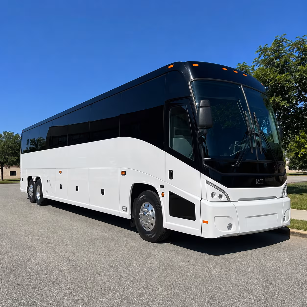 hempstead charter bus rental exterior