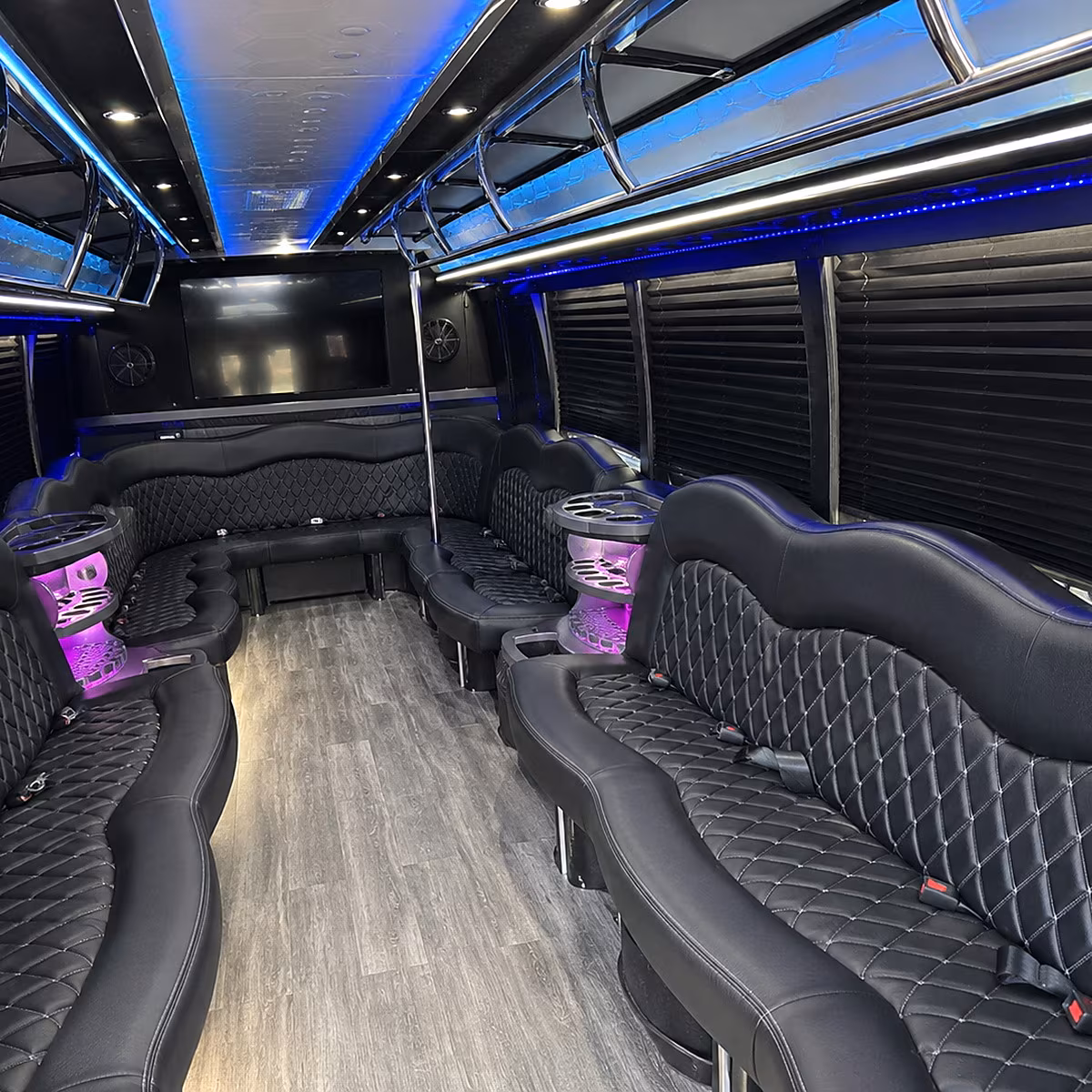 hempstead party bus rental interior